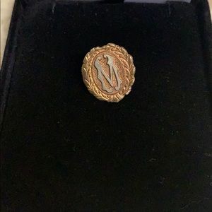 Vintage M pin